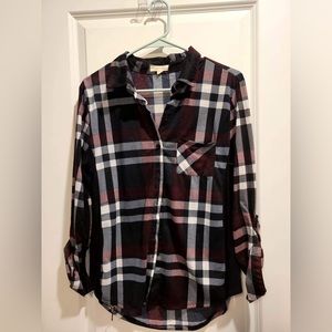 Plaid button down